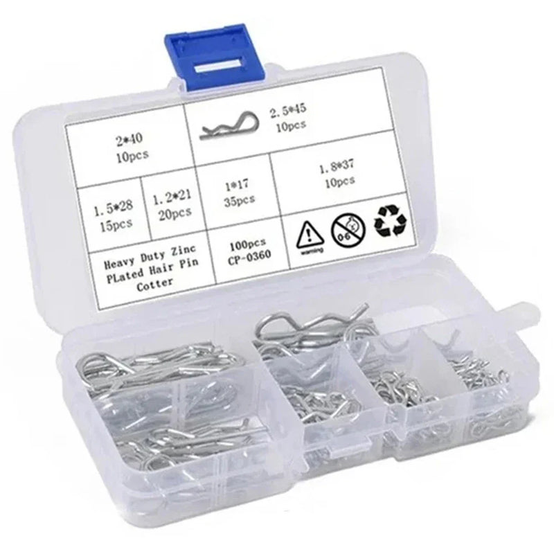 Handy Storage Solution R Type Cotter Pins with Transparent Box