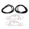 Mazda Familia 323 Sedan 1980-1984 Front Door Weatherstrip Set
