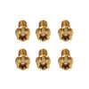 Bike Motorcycle 6pcs M6x30mm Titanium Torx Head Flange Bolts