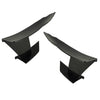 Car 6pcs Carbon Fiber ABS Front Bumper Splitter Fins (Fits Various Models)