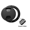 2 x 5" Marine Boat Inspection Round Deck Plate Hatch Detachable Cover Black