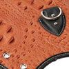 Honda & Harley - Black / Brown Leather Heat Saddle Shield Deflector