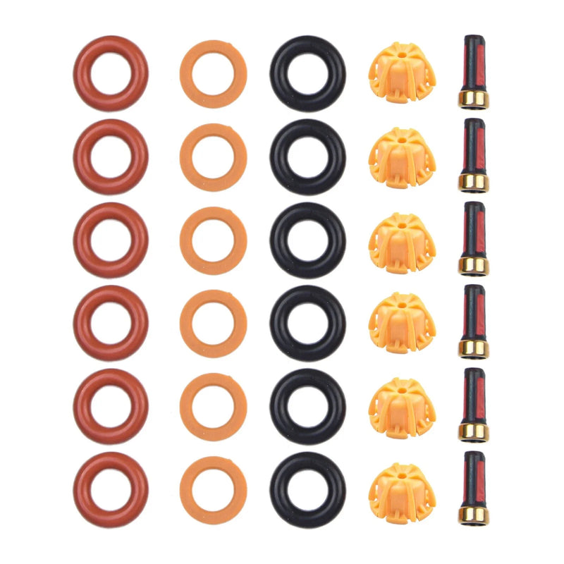 BMW M3 325i 525i E36 E34 Fuel Injectors Seal Kit / 6 x / (1988–1999)