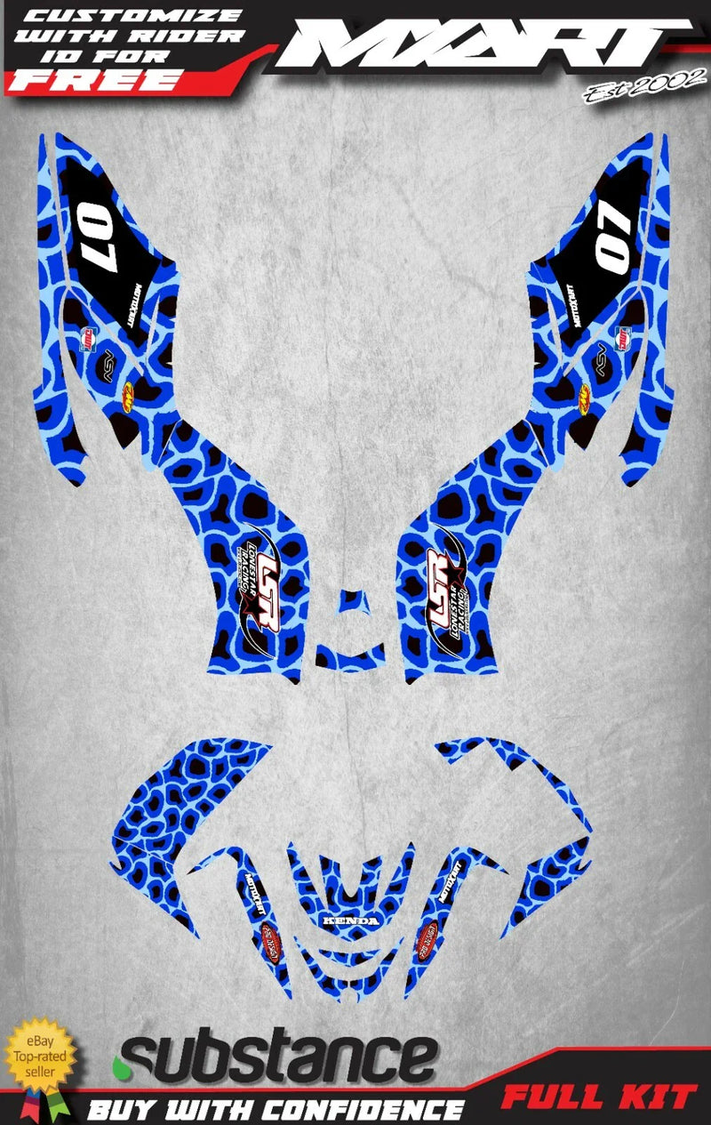 Yamaha Raptor 125 COUGAR STYLE Graphics Kit Decal (2008-2013)