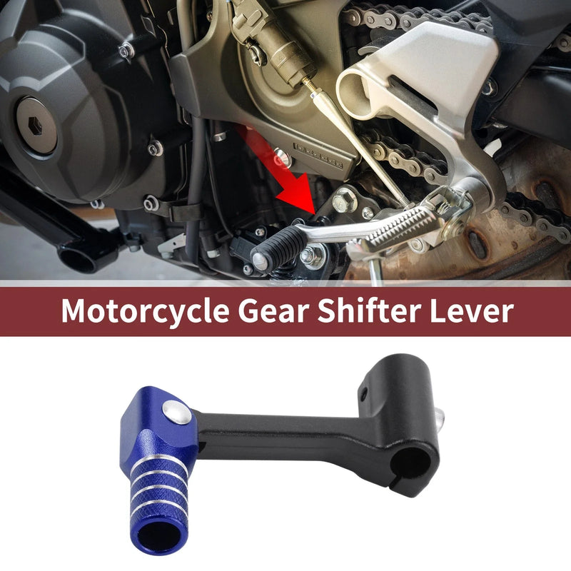 Bosuer Cheetah Black Blue Folding Gear Shifter Lever