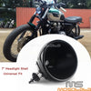 Harley Dyna Softail 7" Gloss Black Headlight Cover