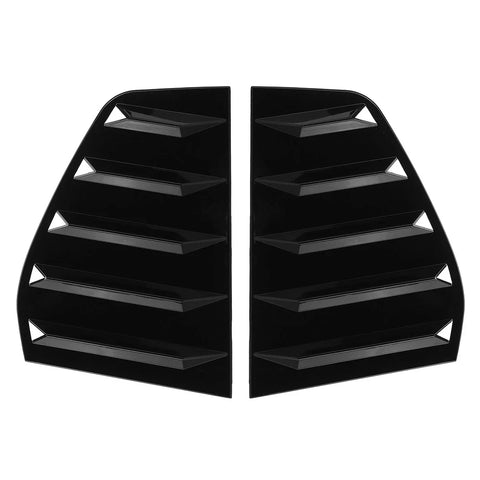 Golf 6 MK6 GTI R Side Window Louver Shutter Cover Gloss Black (2010–2014)