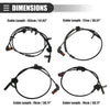 Dodge ALS1931 Front Rear Left Right ABS Wheel Speed Sensor