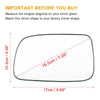 Toyota Prius Heated Left Side Rearview Mirror Glass w/ Backing Plate (2001-2009)