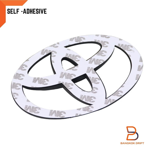 Toyota Hilux Vigo Matte Black 16cm Grille Logo Emblem Badge (2005-2014)