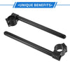 ATV Aluminum Alloy Black 1 Pair Motorcycle Handlebar 35mm