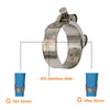 Universal Models Stainless Steel 44-47mm Motorcycle Exhaust Muffler Pipe Clamp