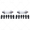 1 / 4" 5 / 16" 3 / 8" Reusable Washable Fuel Filter Chrome Glass Inline