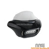Harley Softail Fat Bob LED Headlight Fairing Windshield w/ Turn Signals (2018-2023)