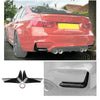 BMW F80 M3 F82 F83 M4 Front & Rear Bumper Splitter Lip Spoiler Black (14-20)