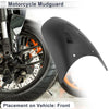 Plastic Motorcycle Fender Front 1 Set Black 22x11cm