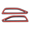 BMW X5 Black Side Fender Air Vent Trim Covers (2019-2022)