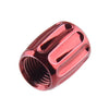 Car Truck SUV Bike 4 x Red Brass Tire Valve Dust Cover Caps