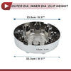 Dodge - Chrome Silver Tone Plastic Wheel Center Caps (No.68081010AA)