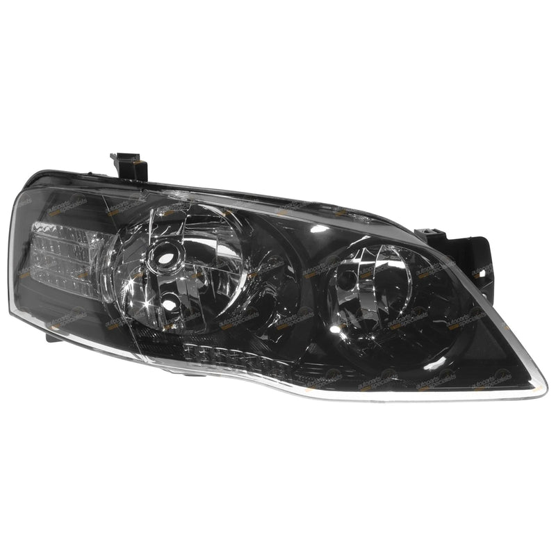 Ford BF Fairmont Falcon Sedan Wagon Ute RH Black Headlight (2005 - 2011)