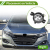 BMW X5 (2011 - 2013) Clear Black 1 x Right Fog Light Grill