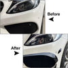 Mercedes Benz C-Class Bumper Lip Splitter Spoiler Canards (2015-2018)