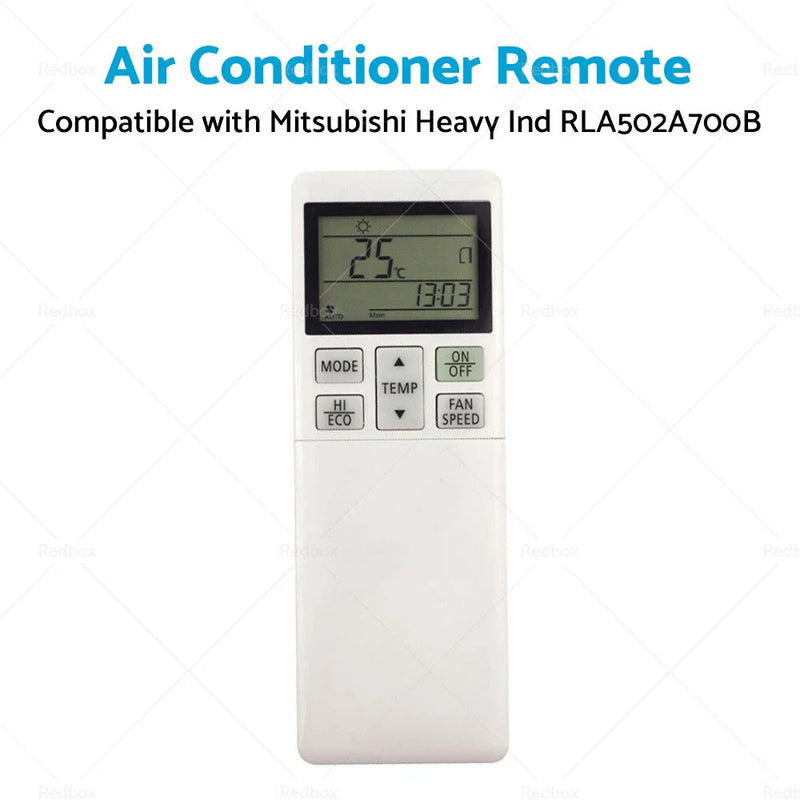 Mitsubishi Heavy Ind A/C Remote Control (RLA502A700S)