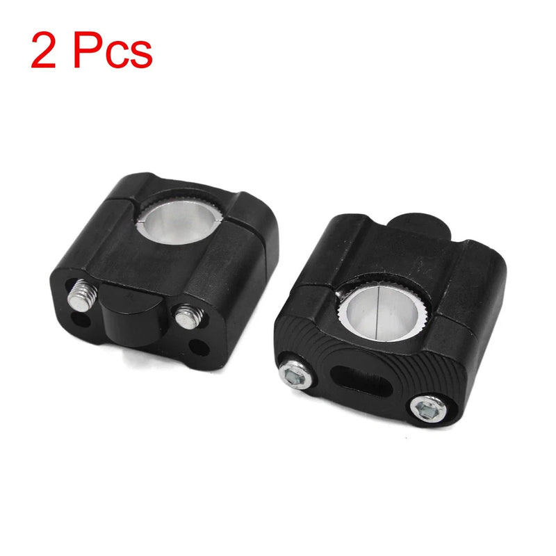 Motorcycle 2 x Universal 22mm Handlebar Riser Clamp Bracket Adaptor