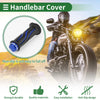 Motorcycle Blue Curve Pattern 7/8" / 22mm / Hand Grips Covers