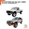 Toyota Hilux 4Runner Outer Inner Weatherstrip Door Seal (1984-1988)