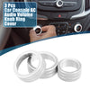 Chevy Malibu 2017-2022 Silver Tone Volume Knob Ring Cover (2017-2022)