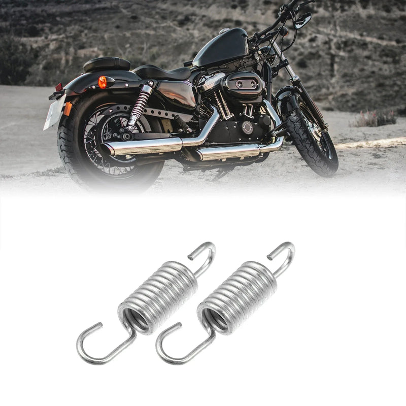 Suzuki 2 Pcs 6cm Length Silver Tone Motorcycle Brake Pedal Return Springs