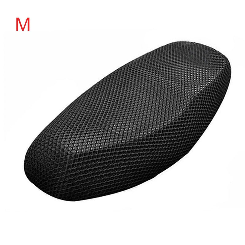 Honda M Size Black Motorcycle Net Seat Cover Breathable Protector Cushion