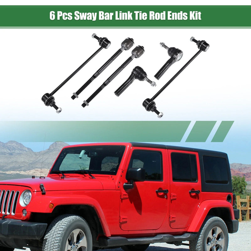 Dodge Caliber 6pcs Front Suspension Kit Tie Rod End