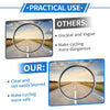 M10 Motorcycle Rear View Mirror Round Shape Handlebar Mirrors Chrome Silver Tone