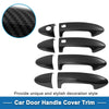 Ford Fiesta Carbon Fiber Black Door Handle Cover Trim (2011-2019)