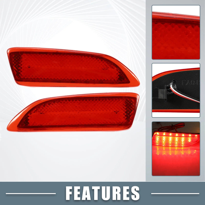 Toyota Corolla Rear Bumper Reflector LED Brake Tail Lights (2014-2019)