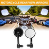 Motorcycle M8 / 1 Set / Rear View Mirrors Handlebar Mirror Black Aluminum