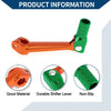 Bosuer M5 Orange Lever Green Head Folding Gear Shifter Lever