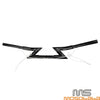 Harley Honda 1 Inch Black Motorcycle Z Bar Handlebar 6.5" Pullback