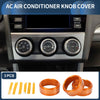 Subaru Forester AC Heater Temp Switch Knob Cover Ring 3 x (2014-2018)