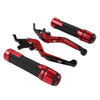 Ducati Panigale Red Extendable Brake Clutch Lever Grip Set (2016-2020)