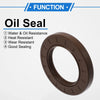 Oil Seal 2 x Pcs Rotary Shaft Seal 50x80x10mm Brown FKM Rubber