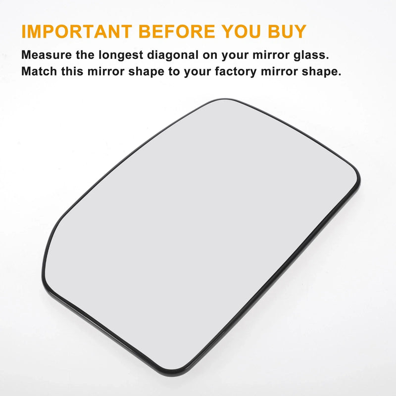 Ford Transit MK6 White Right Upper Side Mirror Glass (2000-2006)