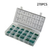 Car A / C System Compressor O-Ring Kit 270Pcs 18 Sizes