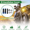 Motorcycle Black Blue Square 7/8" 22mm Hand Grips Cover