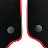 Ferrari 458 Italia Black Tailored Carpets Set with Red Trim Floor Mats