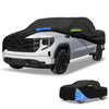 GMC Sierra Oxford Cloth Black Blue Waterproof Car Cover with Door Zipper