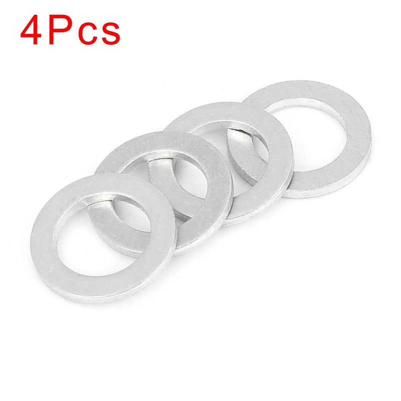Honda 4 x M14 Silver Tone Oil Drain Plug Gaskets