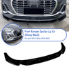 Audi Q3 F3 Sline Gloss Black Front Bumper Lip (2019-2023)